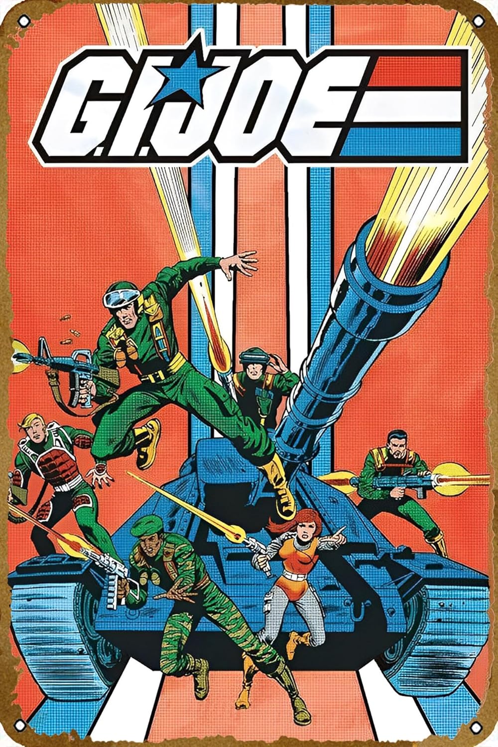 Vintage Collectible Posters - Gi Joe – Czołg – Plakat