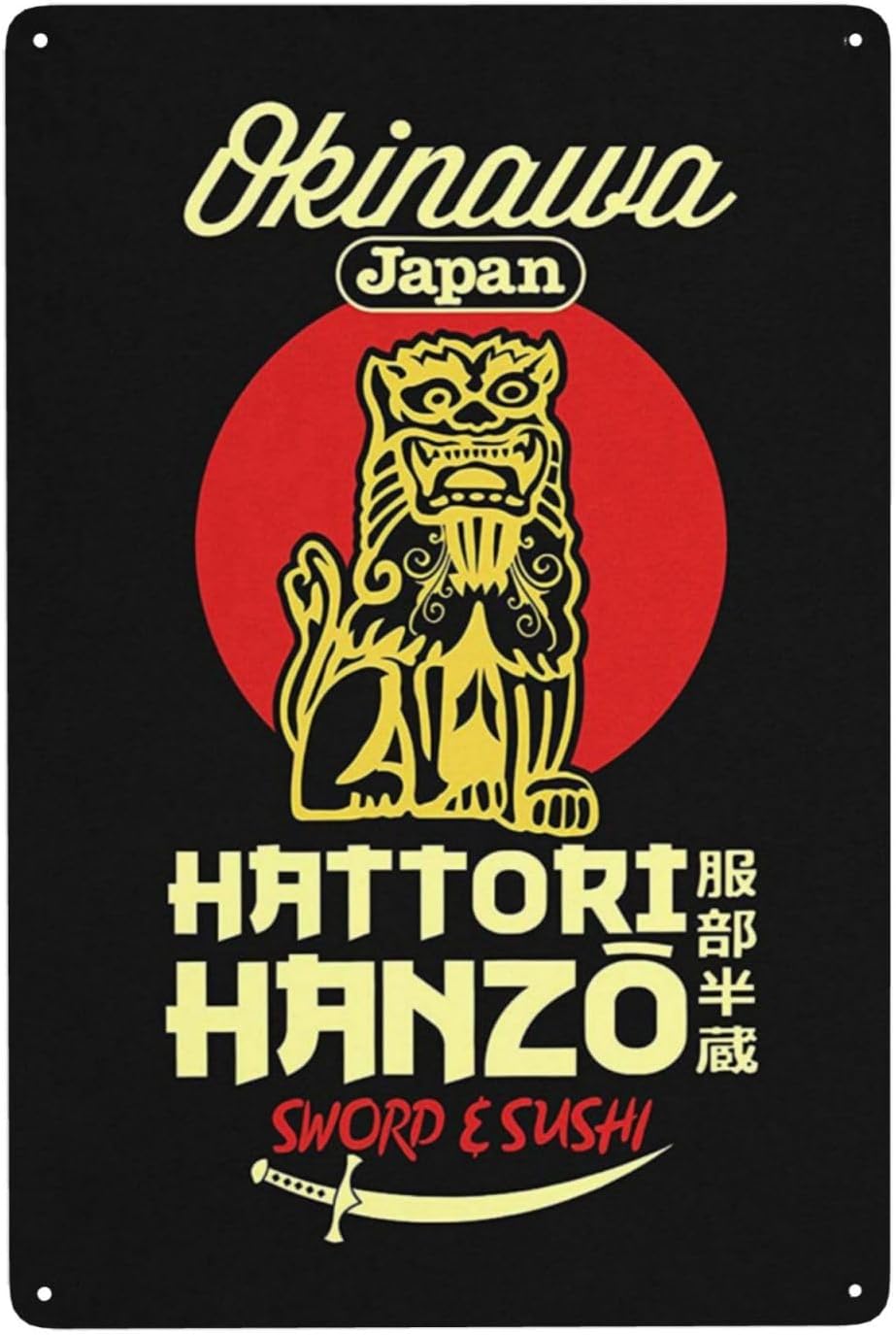 Vintage Collectible Plates - ZTTN Hattori Hanzo Vintage Tabliczki Blaszane
