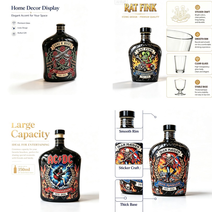 Karafka do whisky z wzorem ska – Vintage Collectible Bottles recenzja i cena
