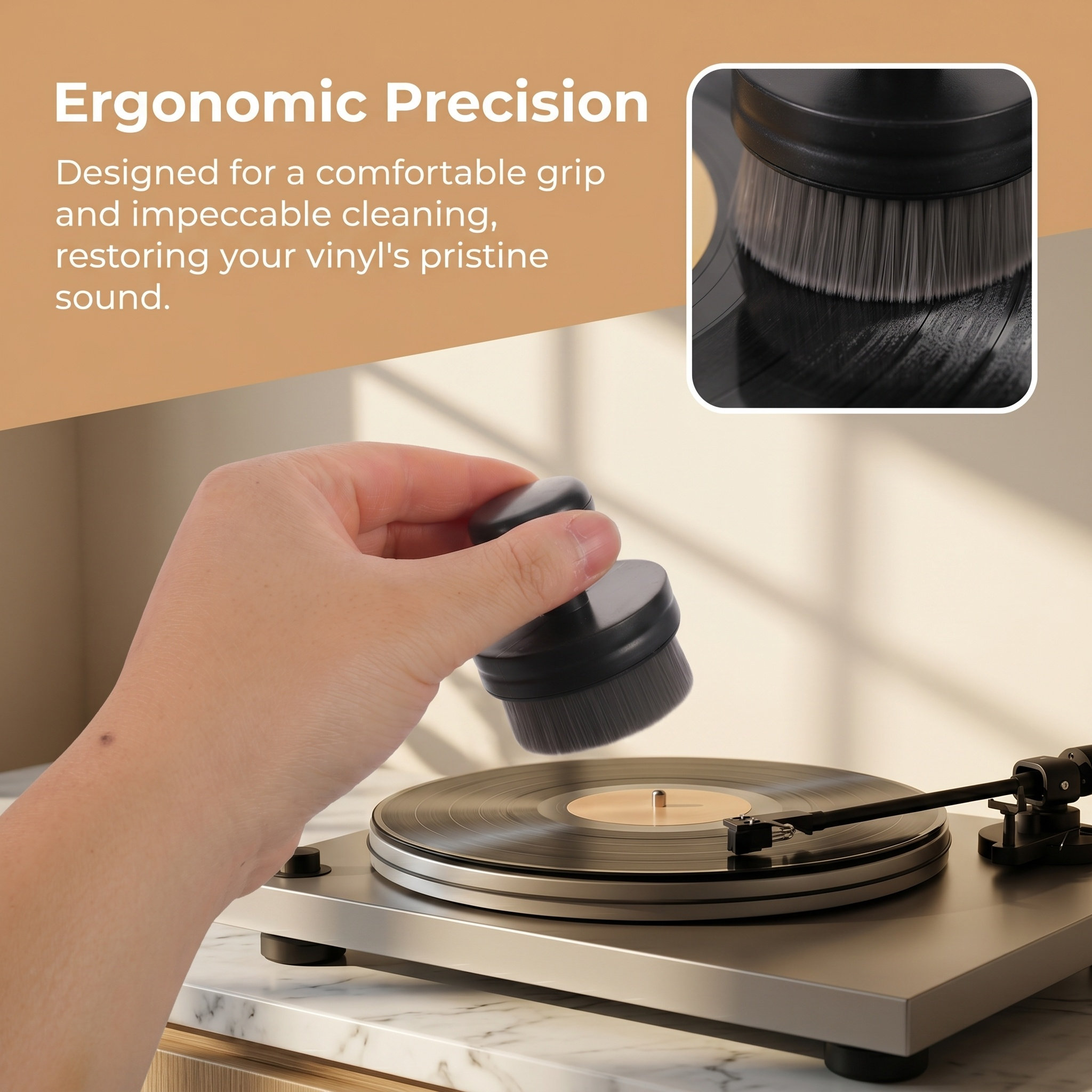 Szczotka do czyszczenia płyt w – Vinyl Record Cleaner recenzja i cena