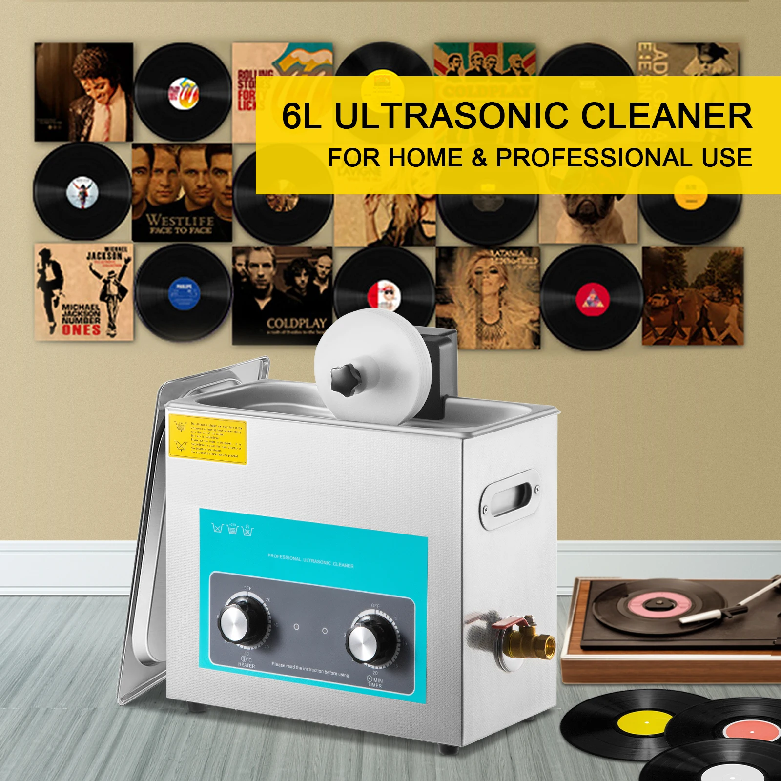 SIHAO 6L Ultradźwiękowy Odkurz – Vinyl Record Cleaner recenzja i cena