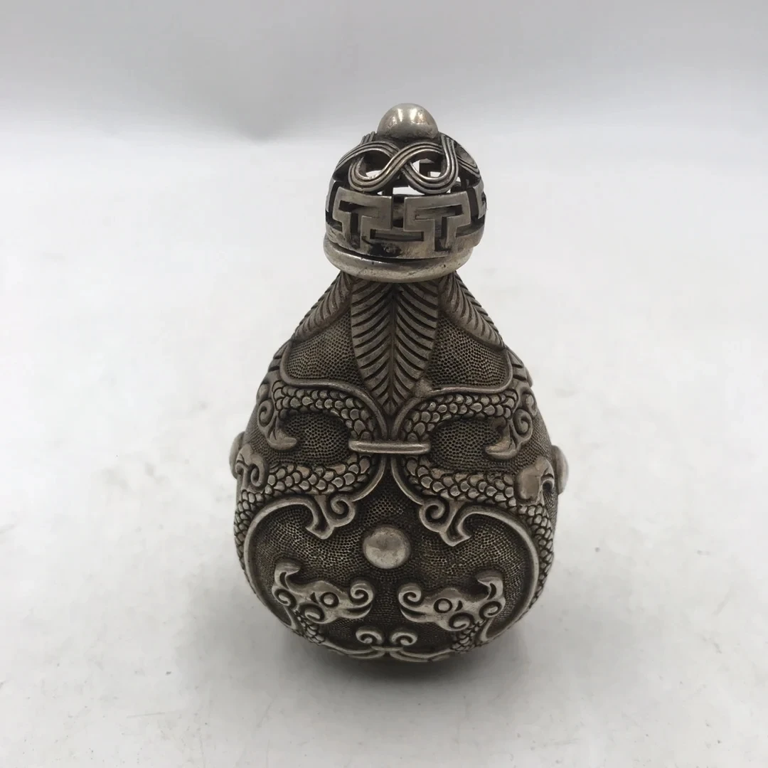 Chińska biała brązowa tabakier – Vintage Collectible Bottles recenzja i cena