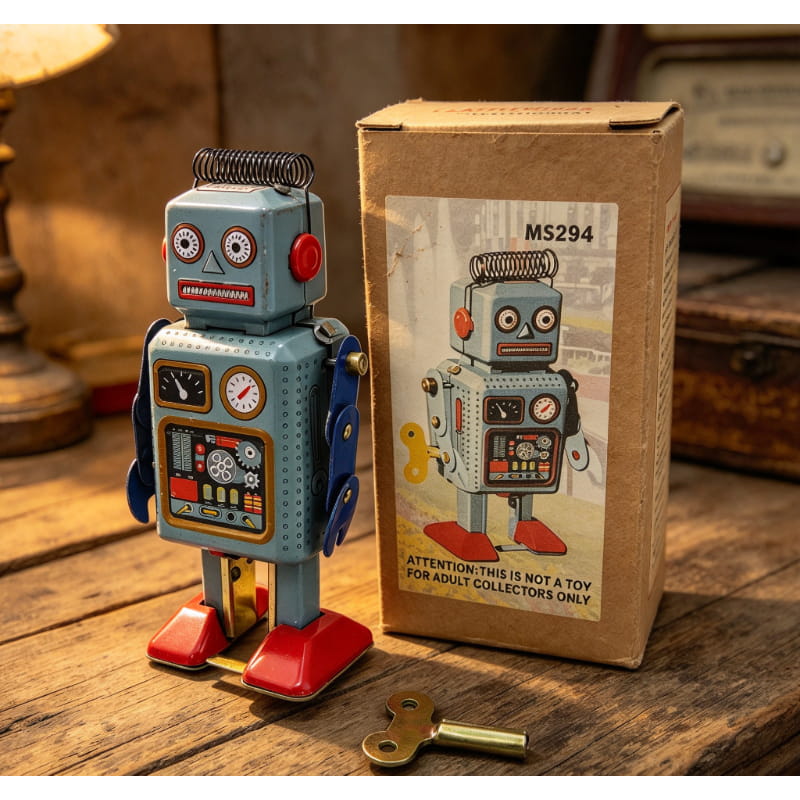 Antyczny robot na sznurek MS29 – Vintage Collectibles Store recenzja i cena