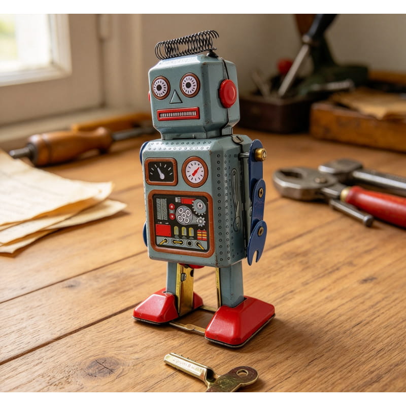 Antyczny robot na sznurek MS29 – Vintage Collectibles Store recenzja i cena