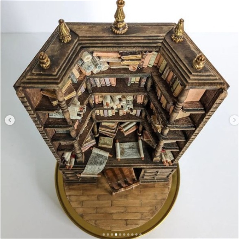 Miniaturowa biblioteczka, półk – Vintage Collectible Books recenzja i cena